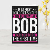 ボブが最初に言った通りにやってみなさい カード (黄色い花)