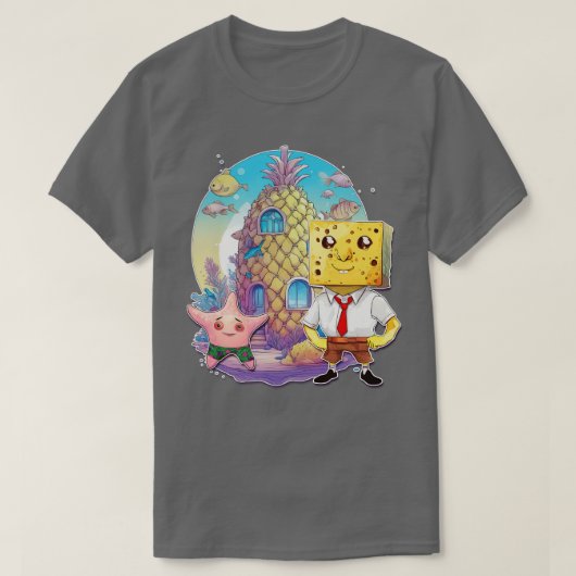 ボブとパトリックのより現実的な解釈が進む Tシャツ (デザイン正面)