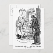 ボブと小さいティム（テキスト付き) ポストカード (正面/裏面)