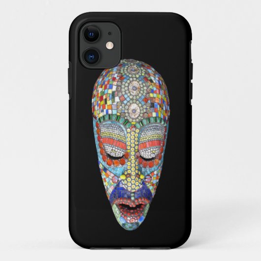 ボブなぜ長い顔だ?モザイクマスク Case-Mate iPhoneケース (裏面)