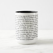 ボブのすごい長い質問コーヒーマグ マグカップ (中央)