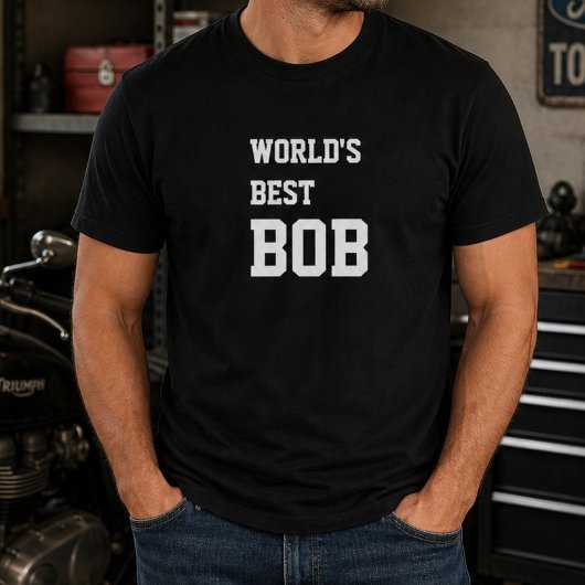 ボブのための世界一おもしろバースデー Tシャツ