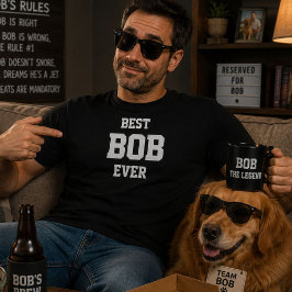 ボブのための面白い誕生日ギフト Tシャツ