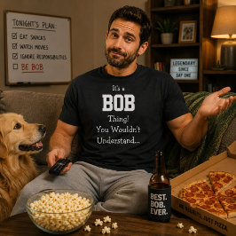 ボブのものよ 面白い父の日ギフトのアイデア Tシャツ