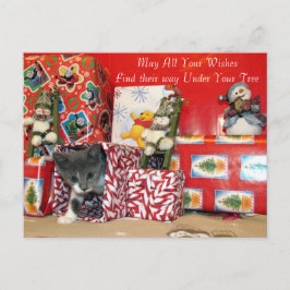ボブのクリスマスプレゼント – Cat /キットンクリスマス シーズンポストカード