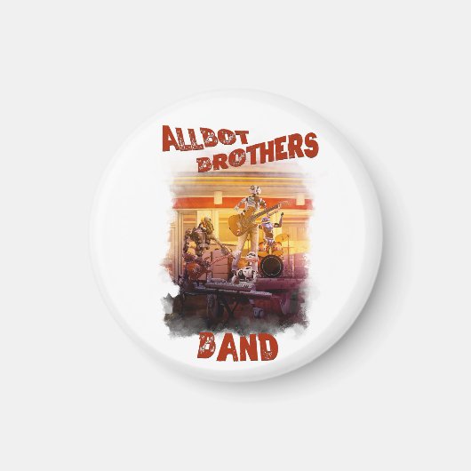 ボブのソーサー修理のAllbot Brothers Band マグネット (正面)