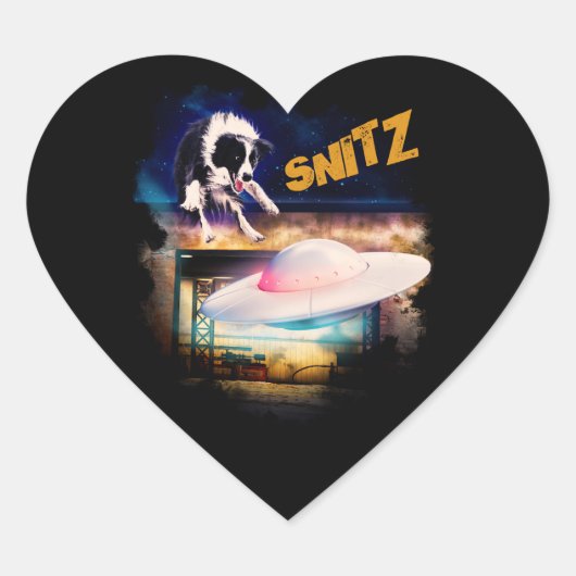 ボブのソーサー修理のSnitzのステッカー ハートシール (正面)