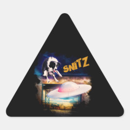 ボブのソーサー修理のSnitzのステッカー 三角形シール
