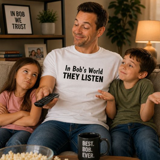 ボブの世界では上手に聞く Tシャツ