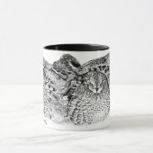 ボブの白のウズラ マグカップ (中央)