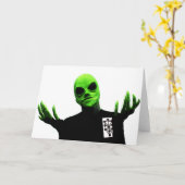 ボブは暴力の挨拶状を広げます カード (黄色い花)