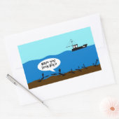 ボブを見た？ 長方形シール (封筒)