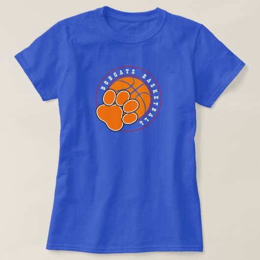 ボブキャッツバスケットボール誇りを持った – チームアパレルとギフト Tシャツ (デザイン正面)