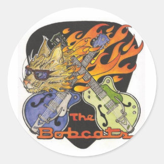 ボブキャッツラウンドステッカー ラウンドシール