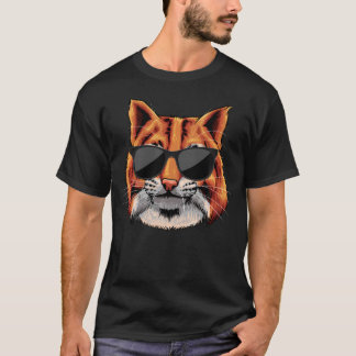 ボブキャットのためのクールなサングラス 動物 Tシャツ