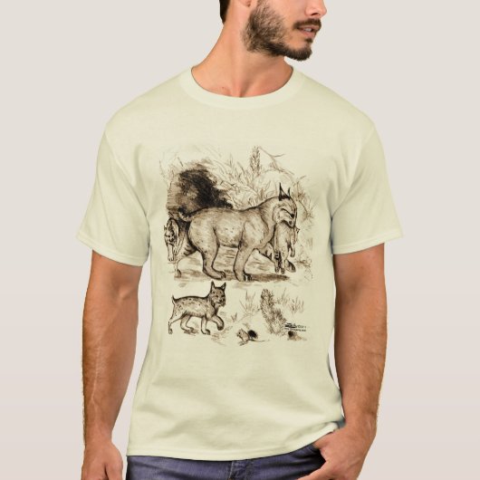ボブキャットの家族 Tシャツ (正面)