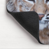 ボブキャットの顔 マウスパッド (コーナー)