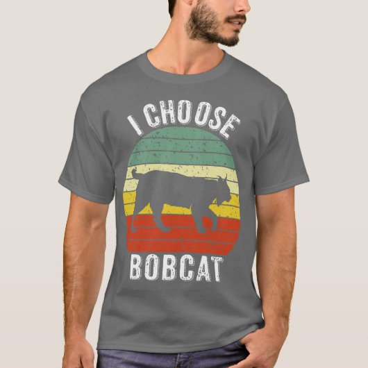 ボブキャットを選ぶ Tシャツ (正面)