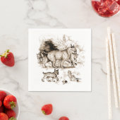 ボブキャットファミリー スタンダードカクテルナプキン (インサイチュ)