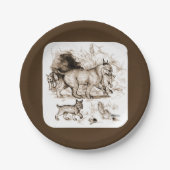 ボブキャットファミリー ペーパープレート (正面)