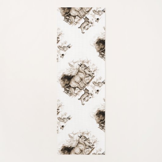 ボブキャットファミリー ヨガマット (正面)