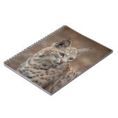 ボブキャットポートレート ノートブック (左側)