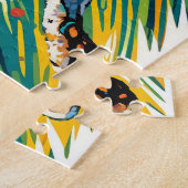 ボブキャットリーピングパズル ジグソーパズル (側面)