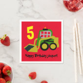 ボブキャット掘削機 スタンダードカクテルナプキン (インサイチュ)