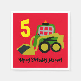 ボブキャット掘削機 スタンダードカクテルナプキン