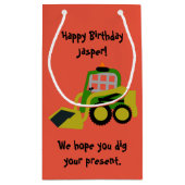 ボブキャット掘削機 スモールペーパーバッグ (裏面)