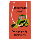 ボブキャット掘削機 スモールペーパーバッグ (正面)