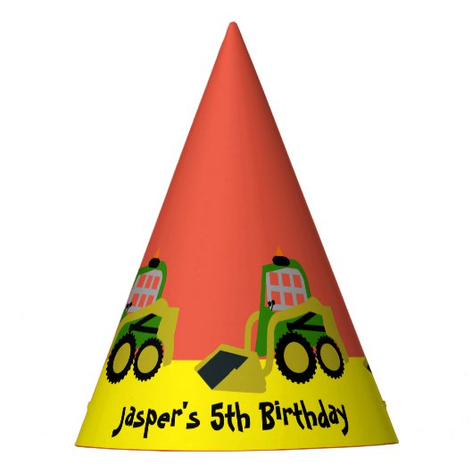 ボブキャット掘削機 パーティーハット (正面)