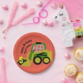 ボブキャット掘削機 ペーパープレート (パーティー)