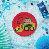 ボブキャット掘削機 ペーパープレート (パーティー)