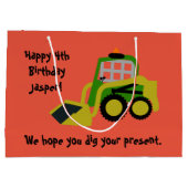 ボブキャット掘削機 ラージペーパーバッグ (裏面)