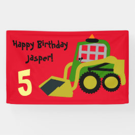 ボブキャット掘削機 横断幕