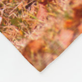 ボブキャット狩り |秋の森 フリースブランケット (角)