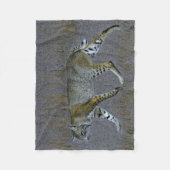 ボブキャット フリースブランケット (正面)