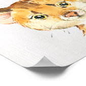 ボブキャット 森の保育園 アートプリント ポスター (角)