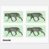 ボブキャット 長方形シール (シート)