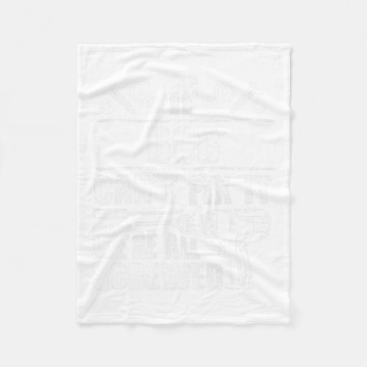 ボブギフト名修正おもしろい誕生日パーソナライズされたD フリースブランケット (正面)