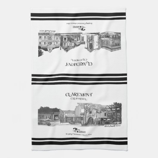 ボブスミスクレーモントコレクション – 2コラージュ キッチンタオル (縦)