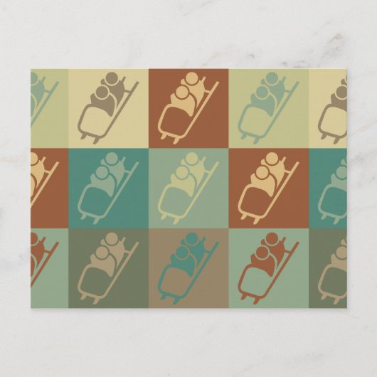 ボブスレアポップ・アートのート ポストカード (正面)