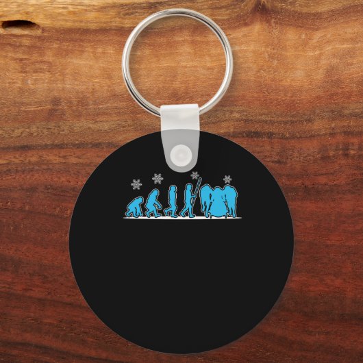 ボブスレエボ冬スポーツファンギフト キーホルダー (正面)