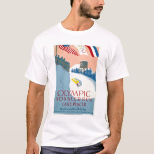 ボブスレーオリンピックLake Placid 1938 WPA Tシャツ