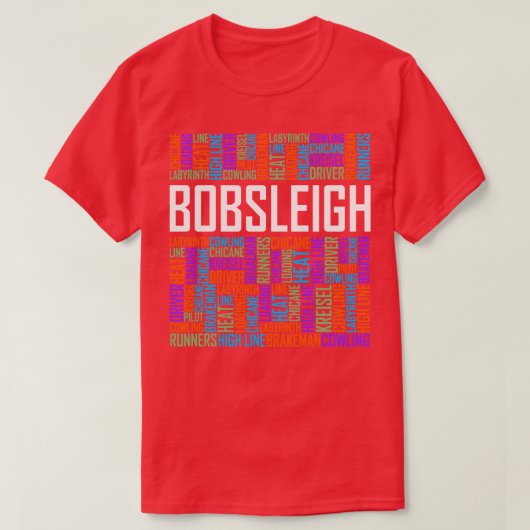 ボブスレー語 Tシャツ (デザイン正面)