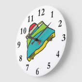 ボブスレー ラージ壁時計 (傾斜)