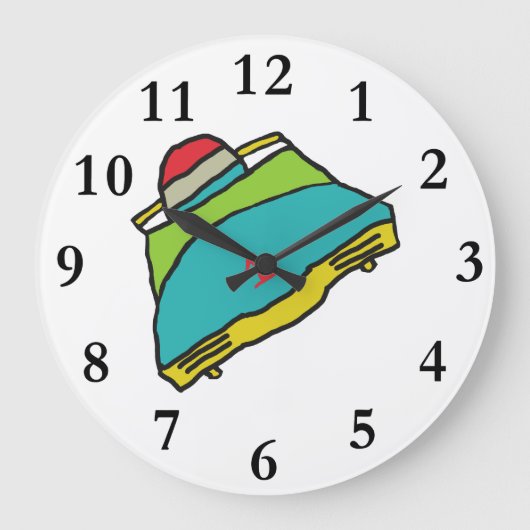 ボブスレー ラージ壁時計 (正面)