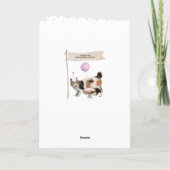 ボブテール日本のキャット誕生日パーティーハット カード (裏面)