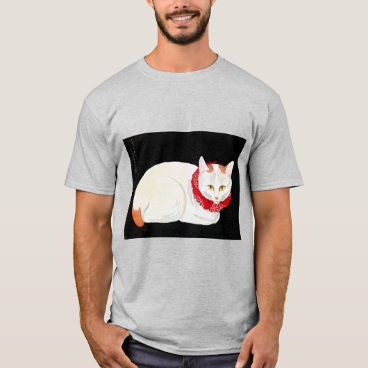 ボブテ日本のル猫・高橋笑亭 Tシャツ (正面)